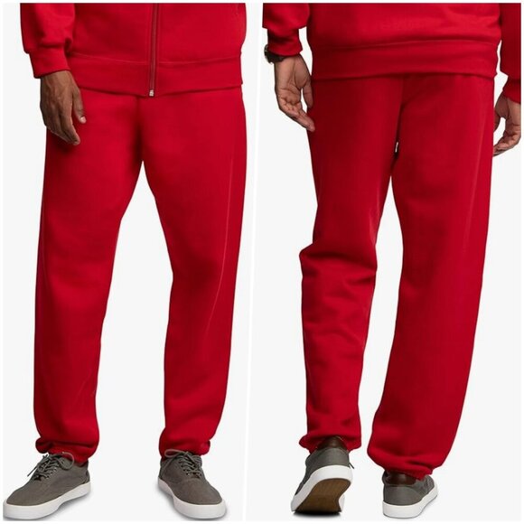 Fruit of the Loom Mens Eversoft Fleece Sweatpants Red medium - Picture 1 of 8
